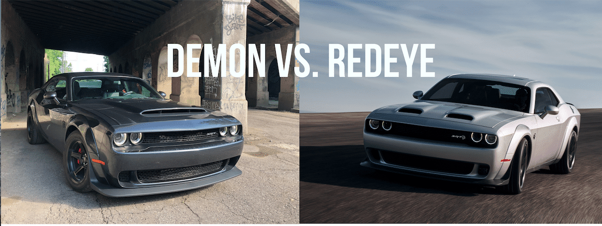 2018 Dodge SRT Demon vs. 2019 Dodge Challenger Redeye