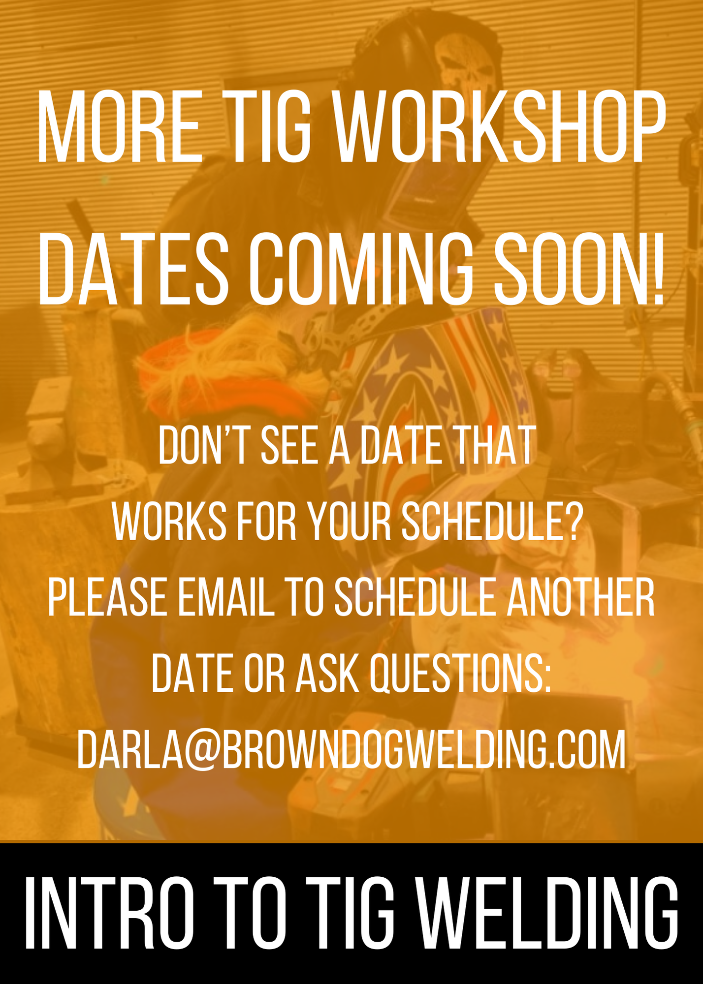 more tig workshops coming soon